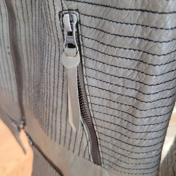 ImprovD Lamb Leather Moto Jacket - Picture 6 of 16